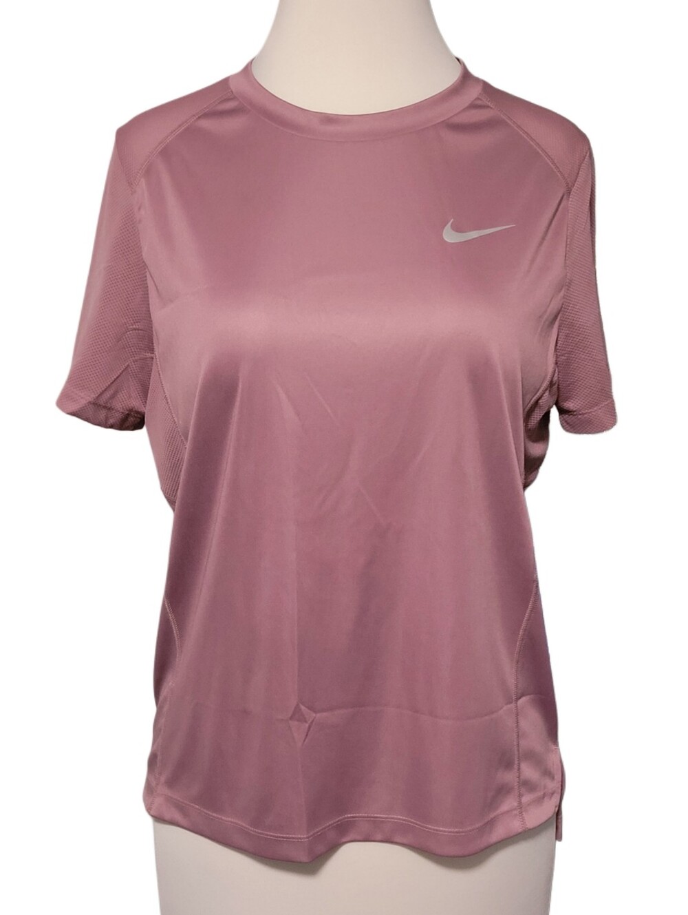 Nike Women's Short Sleeve Performance Tee - Mauve Pink
